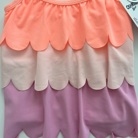 OshKosh B’gosh Scalloped 2 Piece Swimsuit 18 Months - Picture 4 of 10